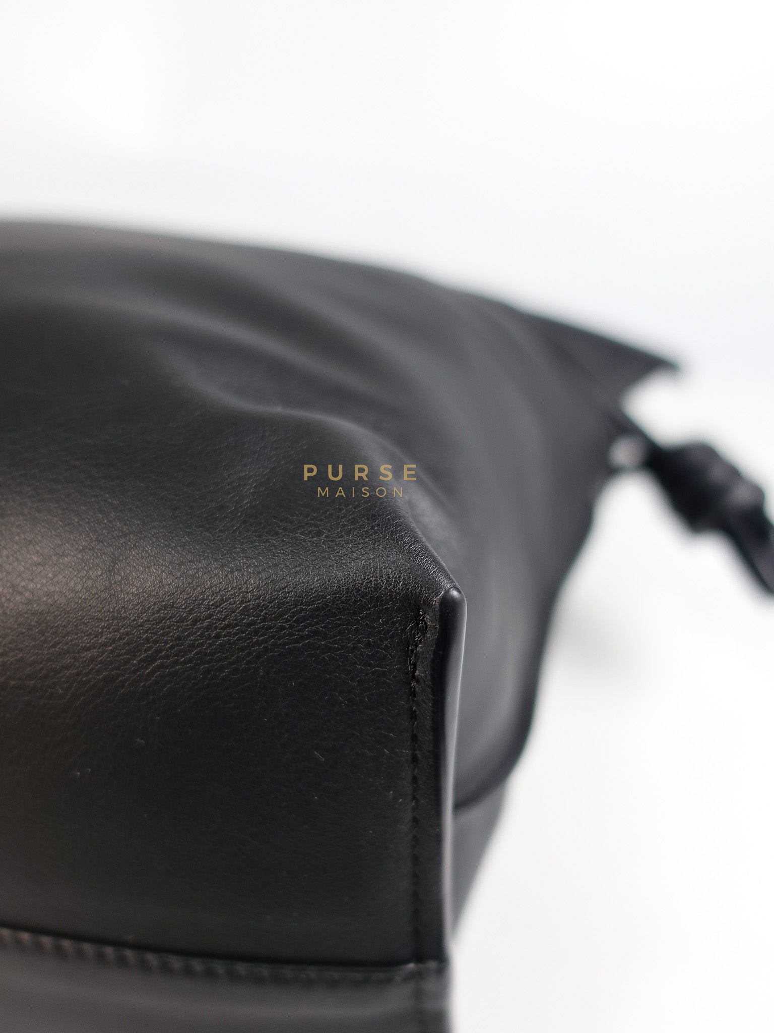 Flamenco Tote Bag Large in Black Nappa Calfskin Leather | Purse Maison Luxury Bags Shop