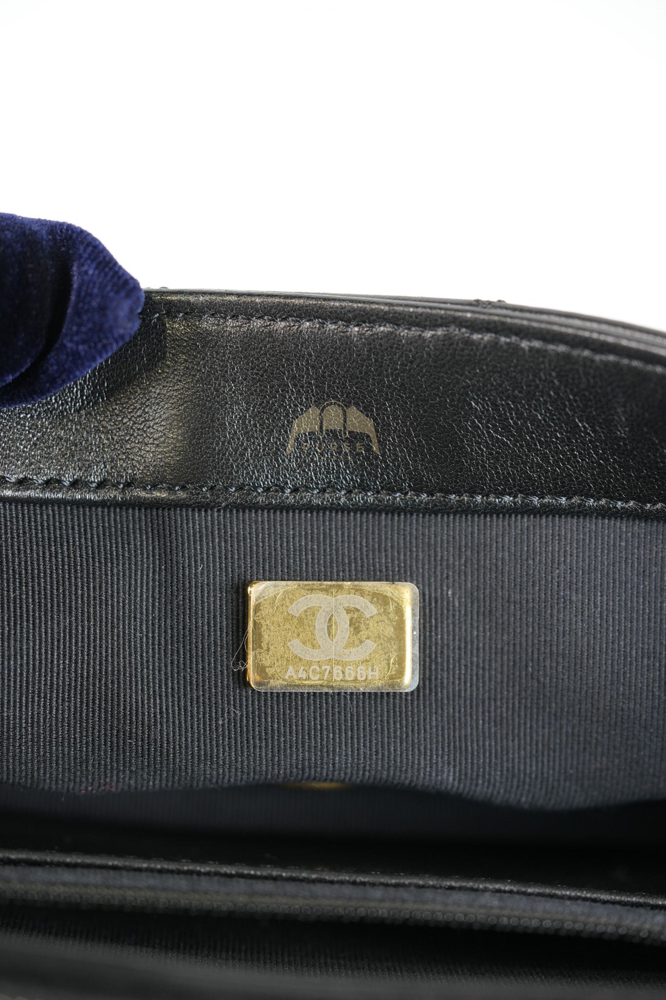 22K Flap Bag Small in Black Lambskin Leather & Gold Hardware Microchip | Purse Maison Luxury Bags Shop