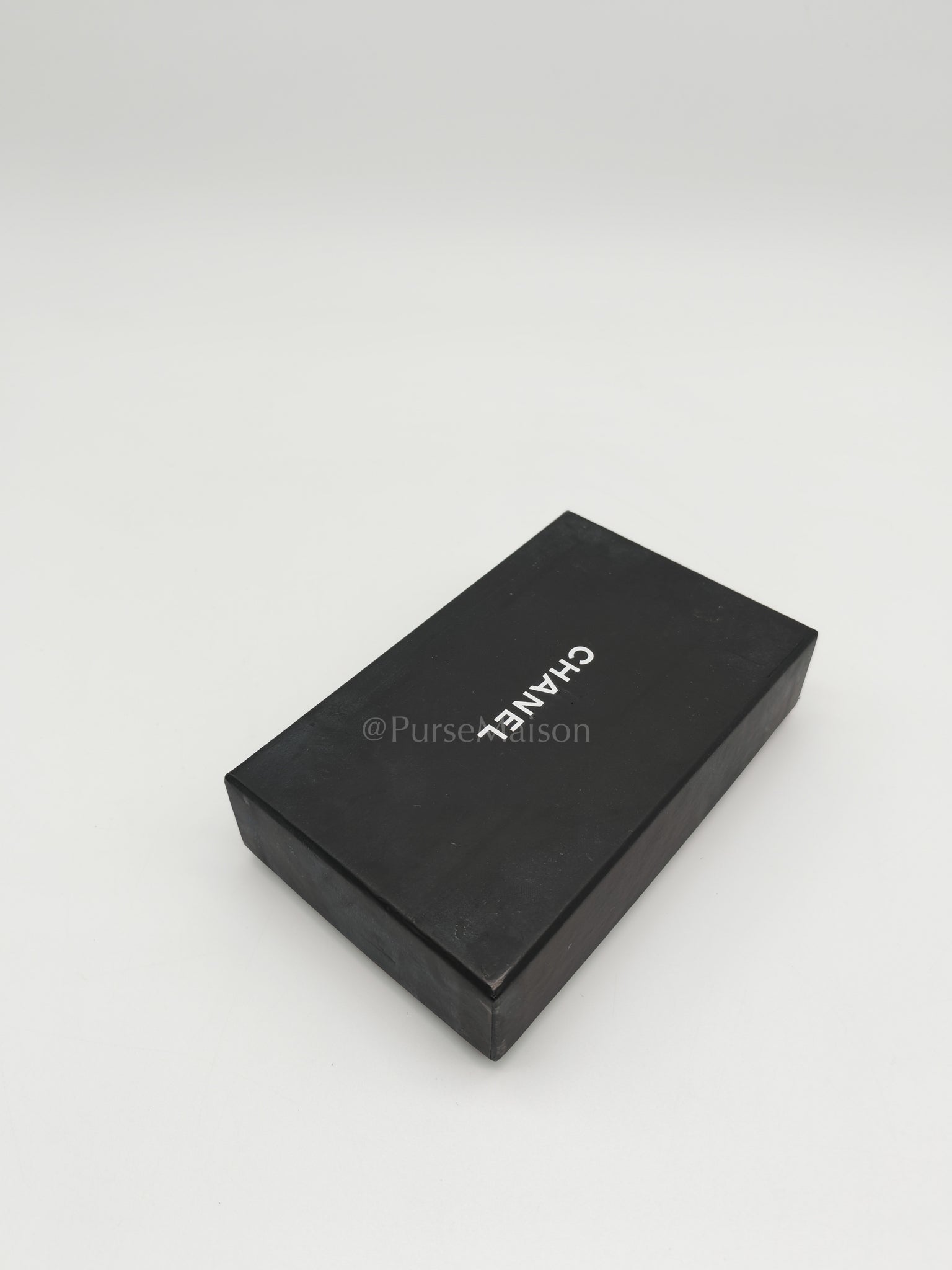 Flap Card Holder in Black Caviar Leather and Gold Hardware Series 27 | Purse Maison Luxury Bags Shop