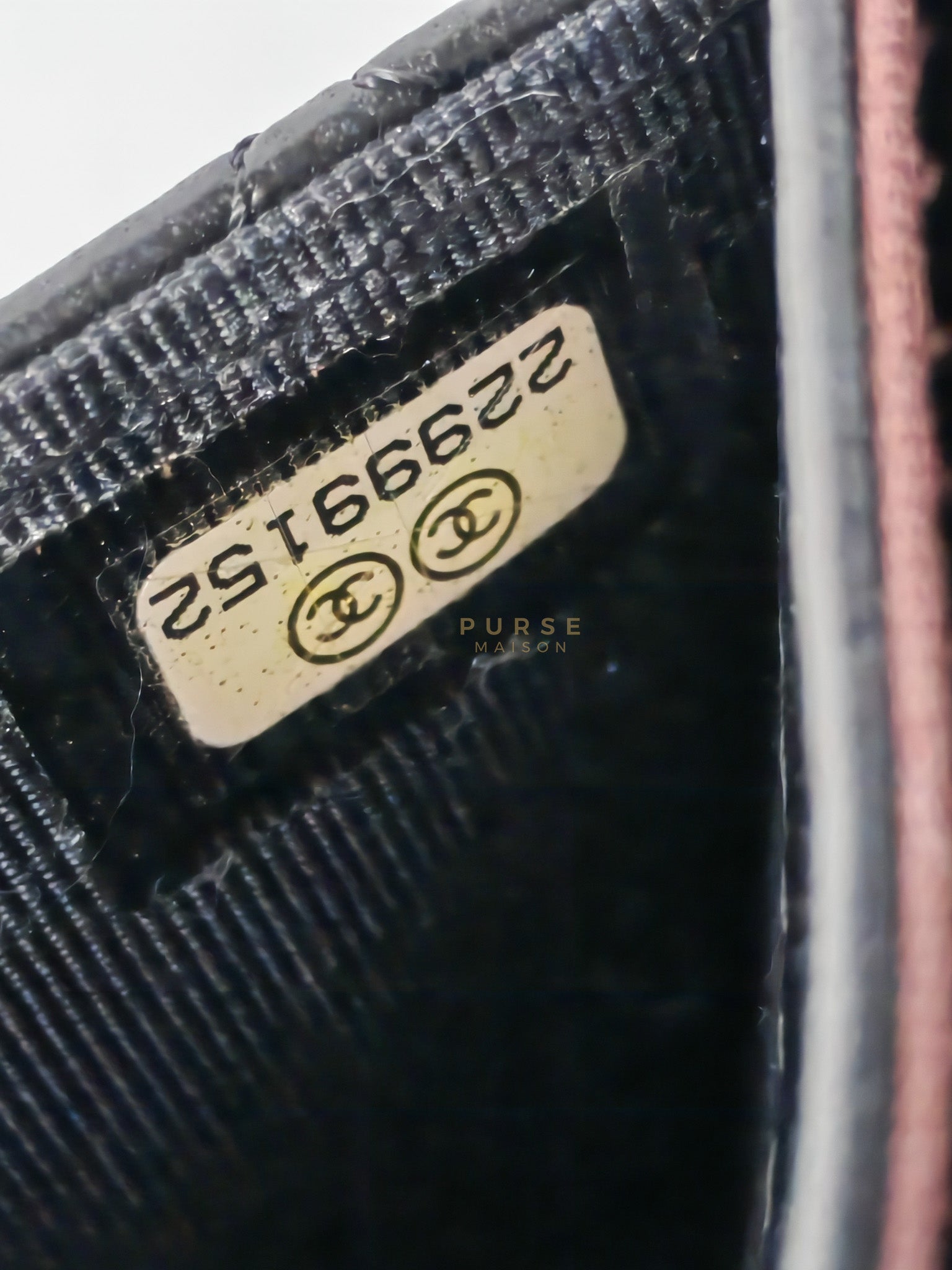 Flap Card Holder in Black Lambskin Leather and Silver Hardware Series 22 | Purse Maison Luxury Bags Shop