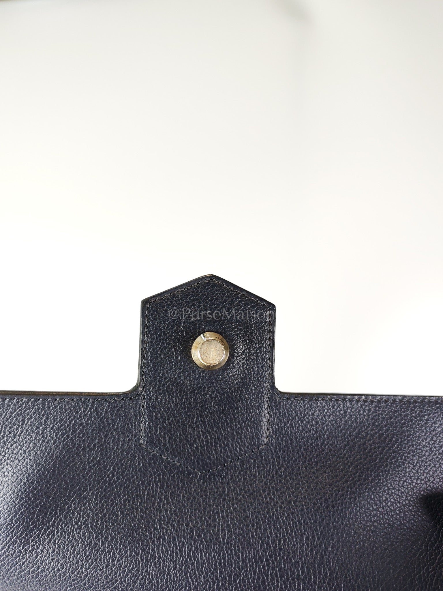 Flash Backpack Blue Nuit in Evercolor Leather and Palladium Hardware Stamp D (2019) | Purse Maison Luxury Bags Shop