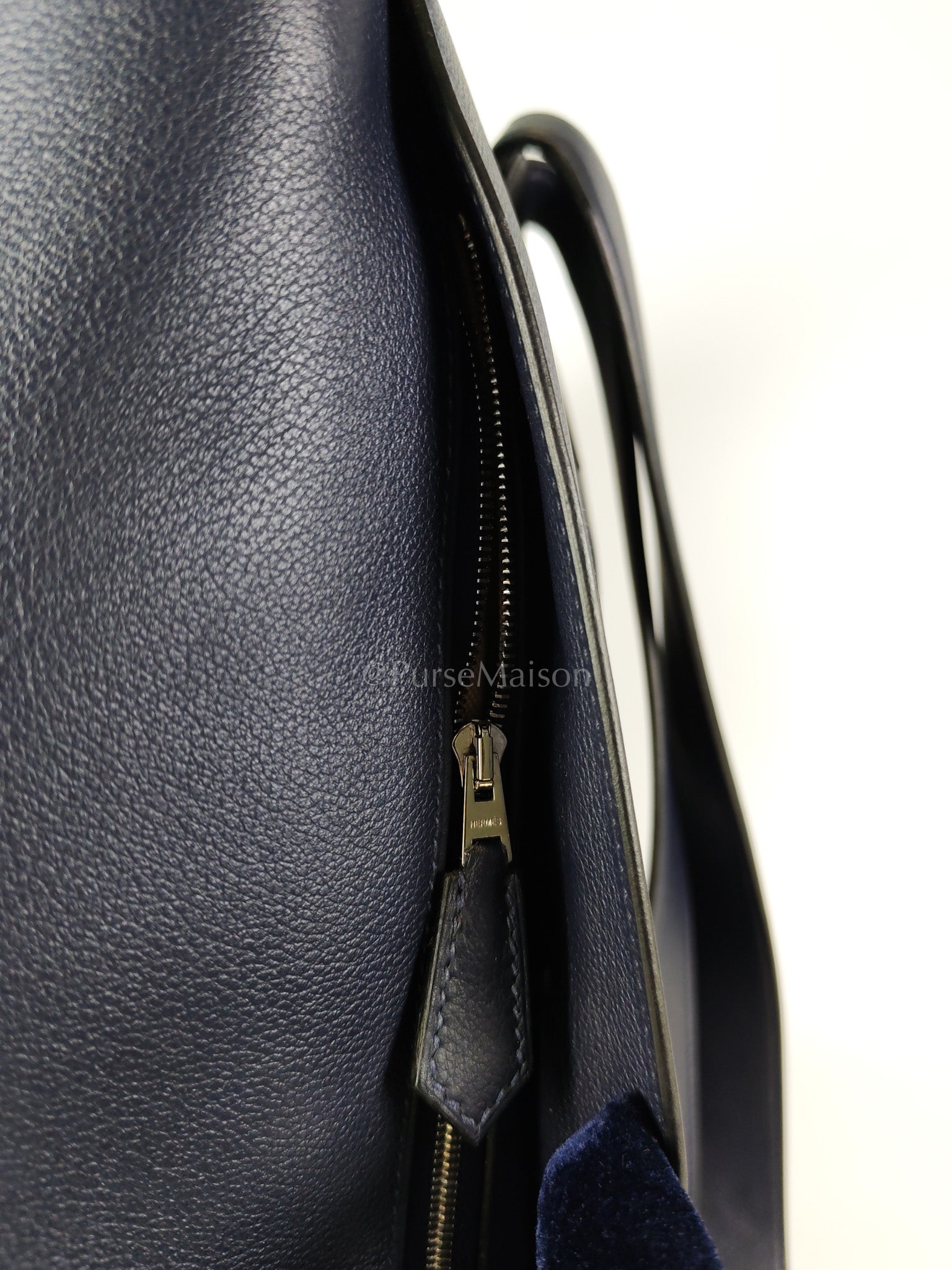Flash Backpack Blue Nuit in Evercolor Leather and Palladium Hardware Stamp D (2019) | Purse Maison Luxury Bags Shop