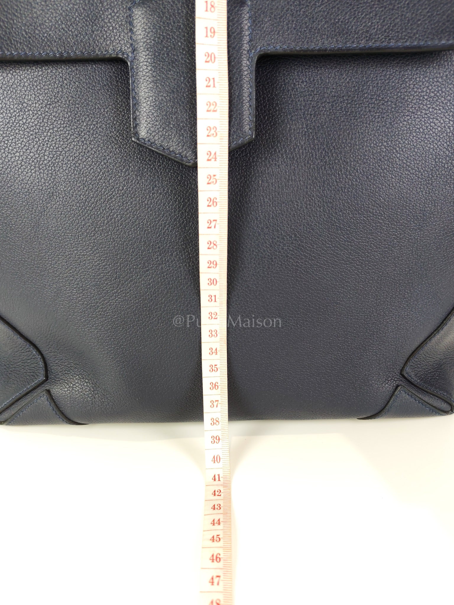 Flash Backpack Blue Nuit in Evercolor Leather and Palladium Hardware Stamp D (2019) | Purse Maison Luxury Bags Shop