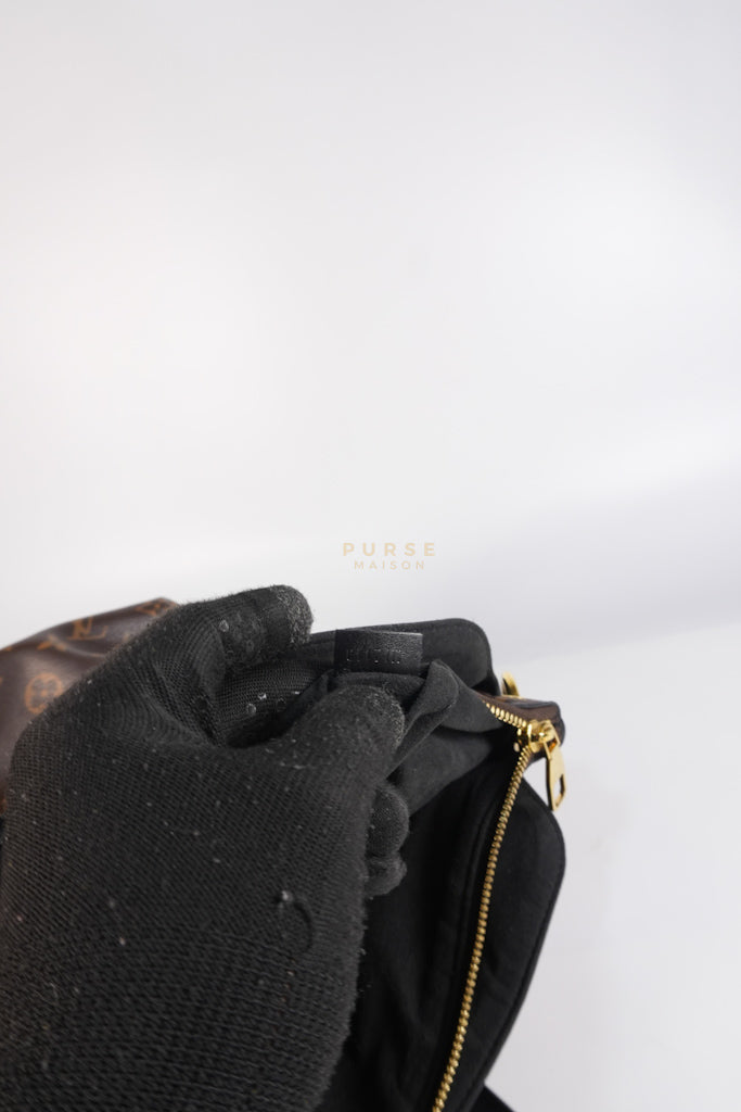 Flower Zip Tote MM Monogram Canvas and Black Leather Trim (Date Code: MI2119) | Purse Maison Luxury Bags Shop