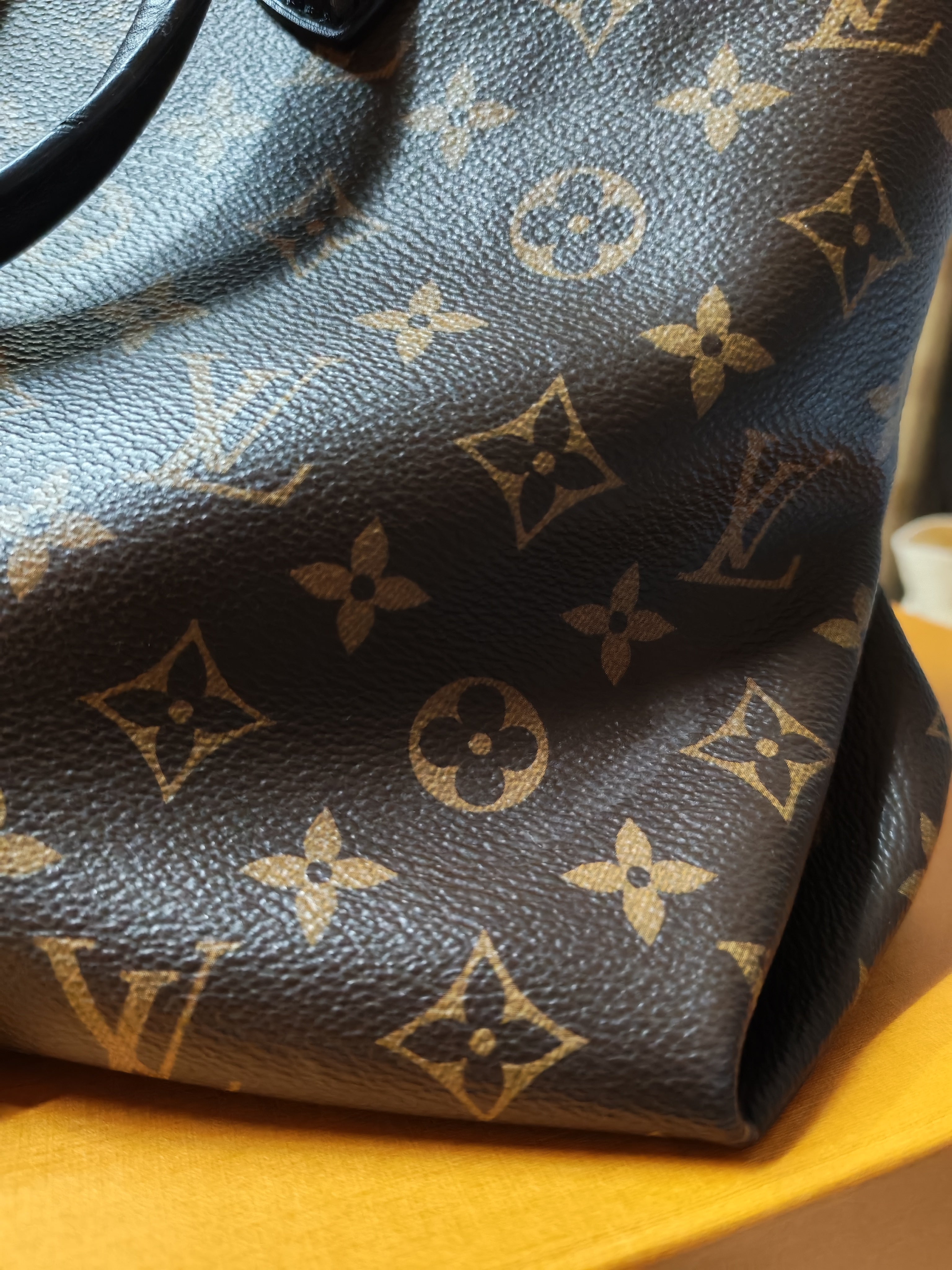 Flower Zip Tote MM Monogram Canvas and Black Leather Trim (Date Code: MI2119) | Purse Maison Luxury Bags Shop