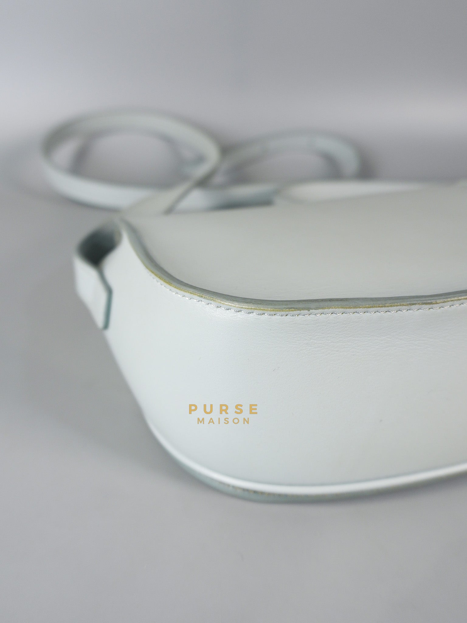 Folco Cuir Soft Blue in Smooth Calfskin Leather | Purse Maison Luxury Bags Shop