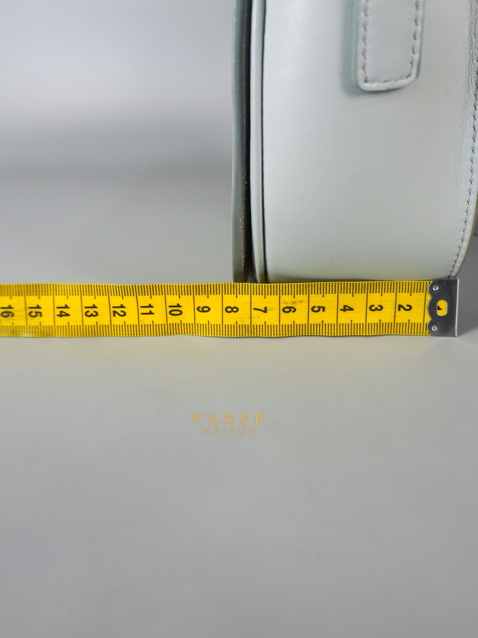 Folco Cuir Soft Blue in Smooth Calfskin Leather | Purse Maison Luxury Bags Shop