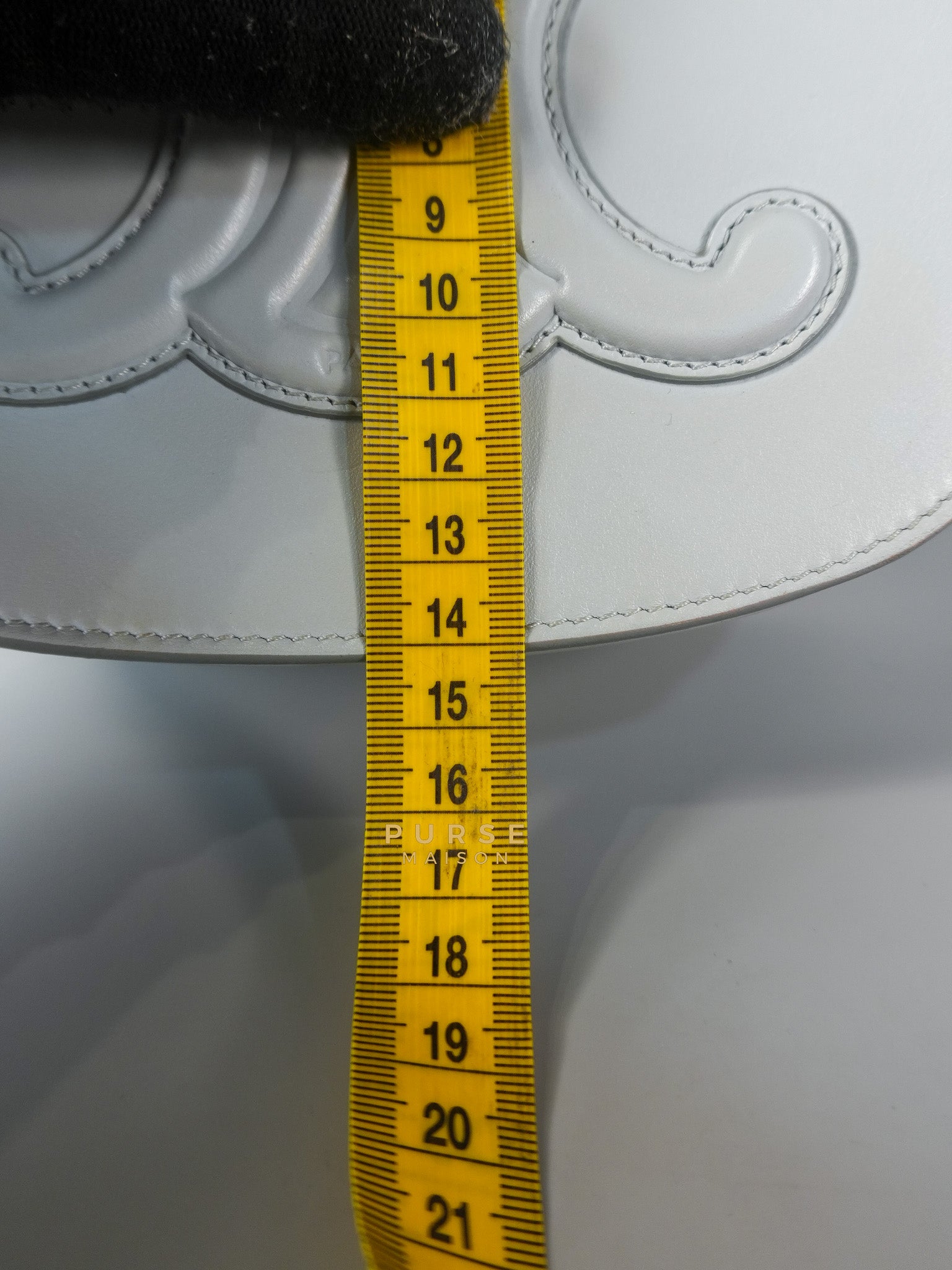 Folco Cuir Soft Blue in Smooth Calfskin Leather | Purse Maison Luxury Bags Shop