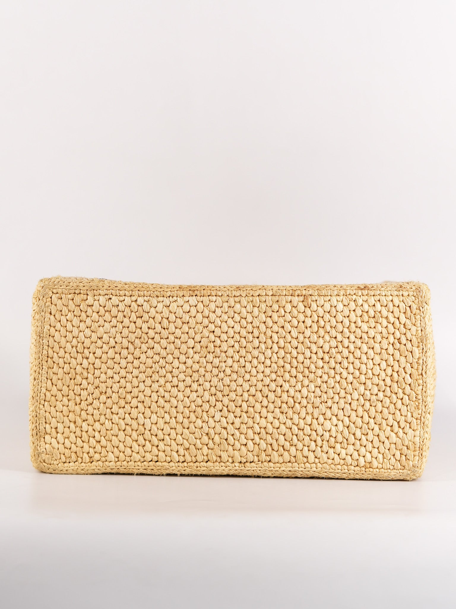Font Tote in Raffia Beige Tote Bag | Purse Maison Luxury Bags Shop