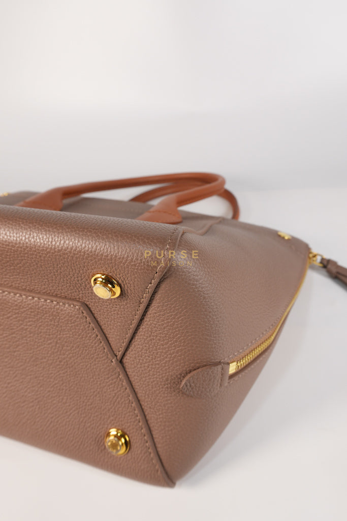 Freedom in Taupe Calfskin Leather Tote Bag (Date Code: TJ4147) | Purse Maison Luxury Bags Shop