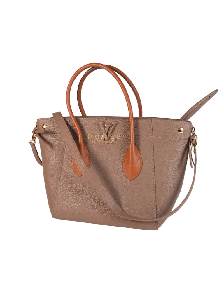 Freedom in Taupe Calfskin Leather Tote Bag (Date Code: TJ4147) | Purse Maison Luxury Bags Shop