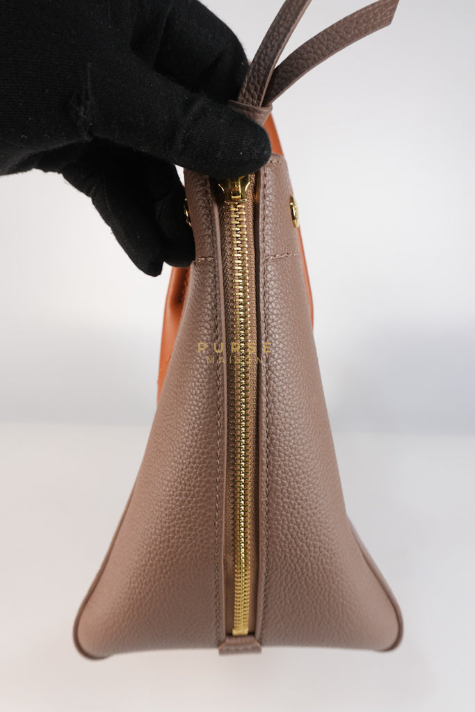 Freedom in Taupe Calfskin Leather Tote Bag (Date Code: TJ4147) | Purse Maison Luxury Bags Shop