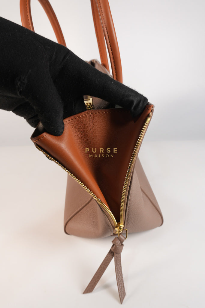 Freedom in Taupe Calfskin Leather Tote Bag (Date Code: TJ4147) | Purse Maison Luxury Bags Shop