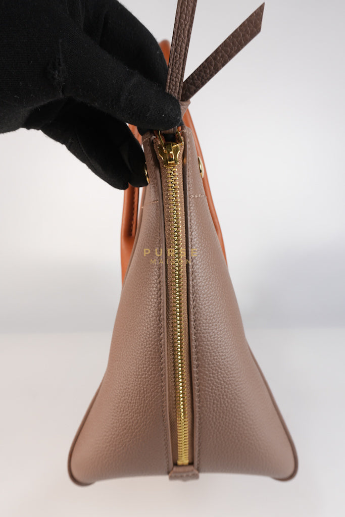 Freedom in Taupe Calfskin Leather Tote Bag (Date Code: TJ4147) | Purse Maison Luxury Bags Shop