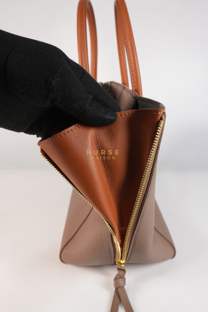Freedom in Taupe Calfskin Leather Tote Bag (Date Code: TJ4147) | Purse Maison Luxury Bags Shop