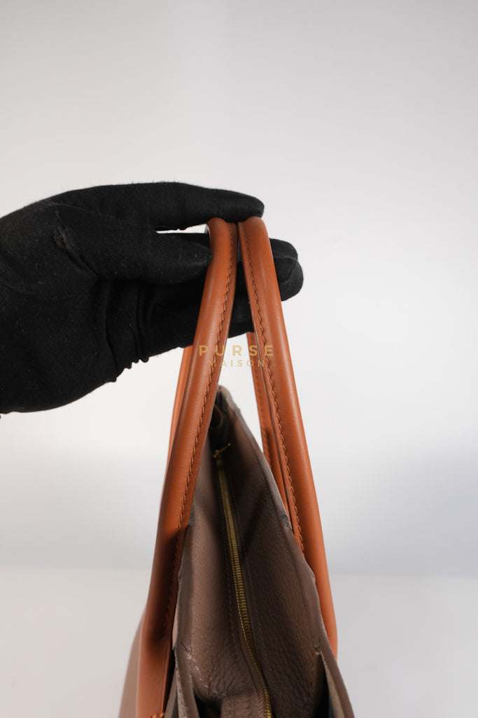 Freedom in Taupe Calfskin Leather Tote Bag (Date Code: TJ4147) | Purse Maison Luxury Bags Shop