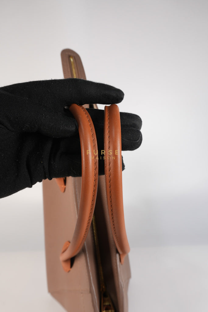 Freedom in Taupe Calfskin Leather Tote Bag (Date Code: TJ4147) | Purse Maison Luxury Bags Shop