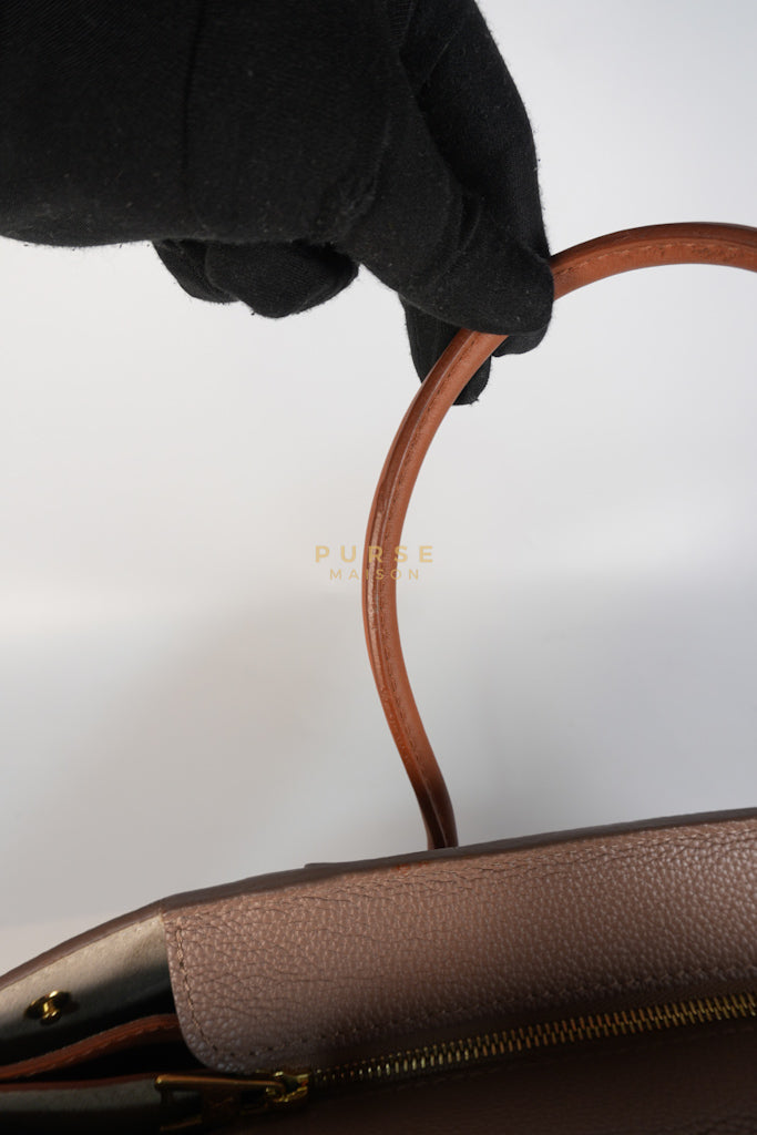 Freedom in Taupe Calfskin Leather Tote Bag (Date Code: TJ4147) | Purse Maison Luxury Bags Shop