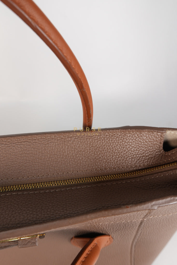 Freedom in Taupe Calfskin Leather Tote Bag (Date Code: TJ4147) | Purse Maison Luxury Bags Shop