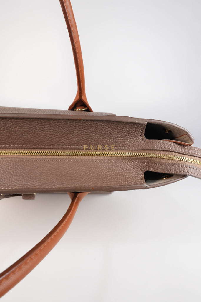 Freedom in Taupe Calfskin Leather Tote Bag (Date Code: TJ4147) | Purse Maison Luxury Bags Shop