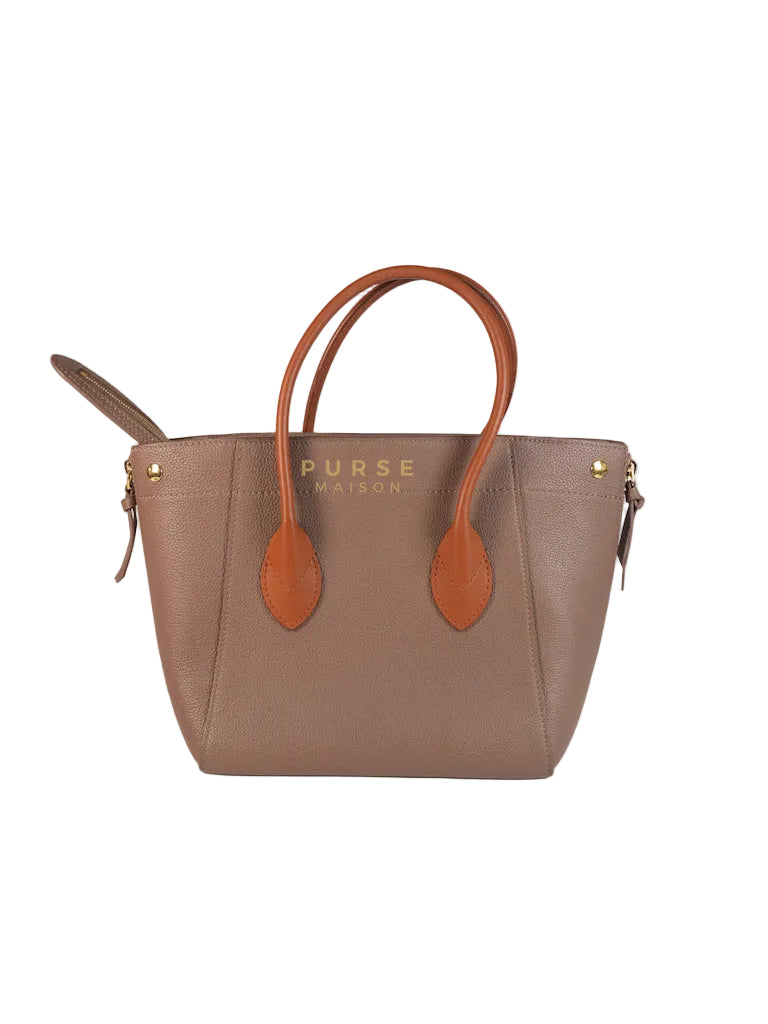 Freedom in Taupe Calfskin Leather Tote Bag (Date Code: TJ4147) | Purse Maison Luxury Bags Shop
