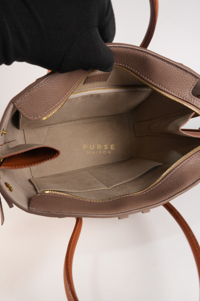 Freedom in Taupe Calfskin Leather Tote Bag (Date Code: TJ4147) | Purse Maison Luxury Bags Shop