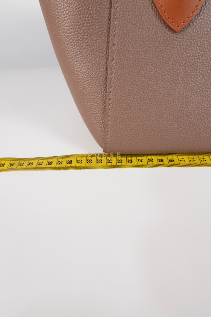 Freedom in Taupe Calfskin Leather Tote Bag (Date Code: TJ4147) | Purse Maison Luxury Bags Shop