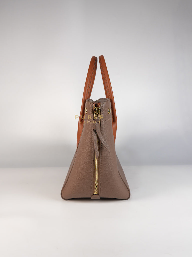 Freedom in Taupe Calfskin Leather Tote Bag (Date Code: TJ4147) | Purse Maison Luxury Bags Shop