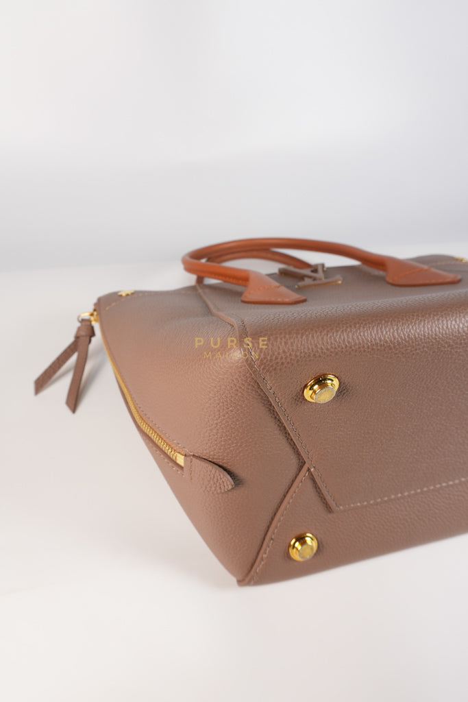 Freedom in Taupe Calfskin Leather Tote Bag (Date Code: TJ4147) | Purse Maison Luxury Bags Shop