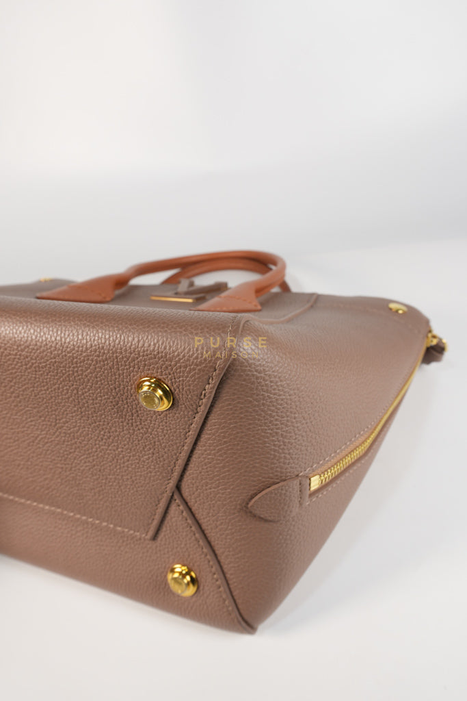 Freedom in Taupe Calfskin Leather Tote Bag (Date Code: TJ4147) | Purse Maison Luxury Bags Shop