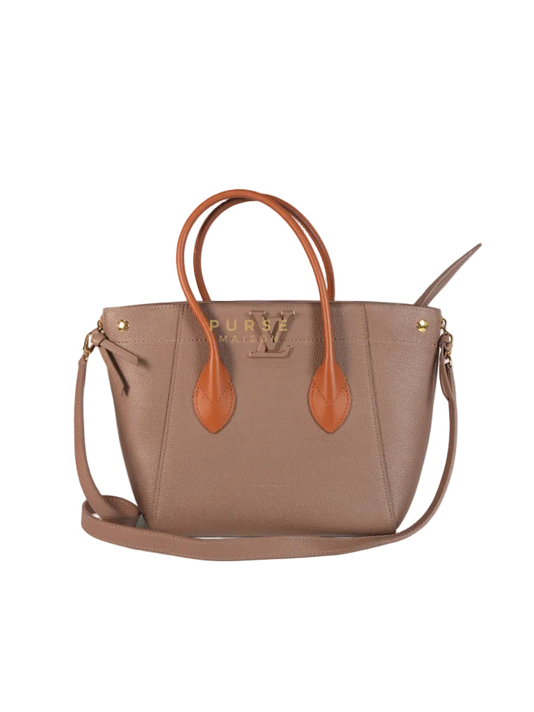 Freedom in Taupe Calfskin Leather Tote Bag (Date Code: TJ4147) | Purse Maison Luxury Bags Shop