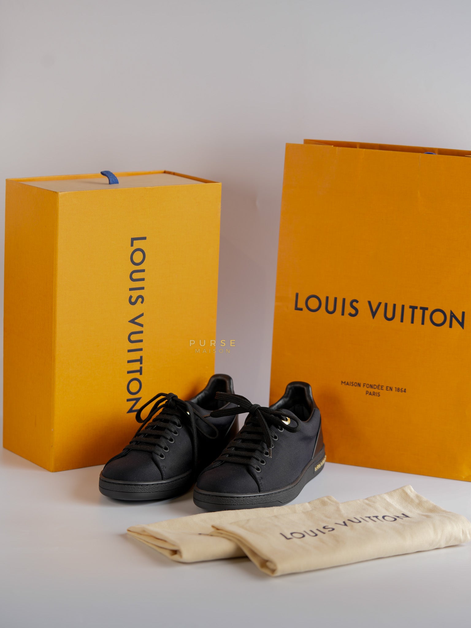 Frontrow Black Amazing Trainers Size 36 EU (23cm) | Purse Maison Luxury Bags Shop