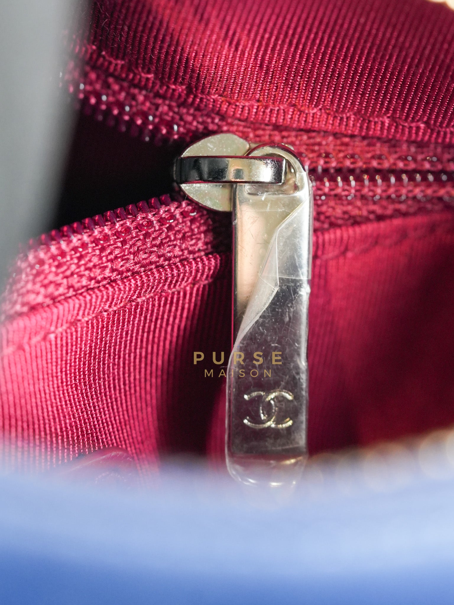 Gabrielle Hobo Bag Mini in Navy Blue Quilted Calfskin Leather & Mix Hardware (Series 24) | Purse Maison Luxury Bags Shop