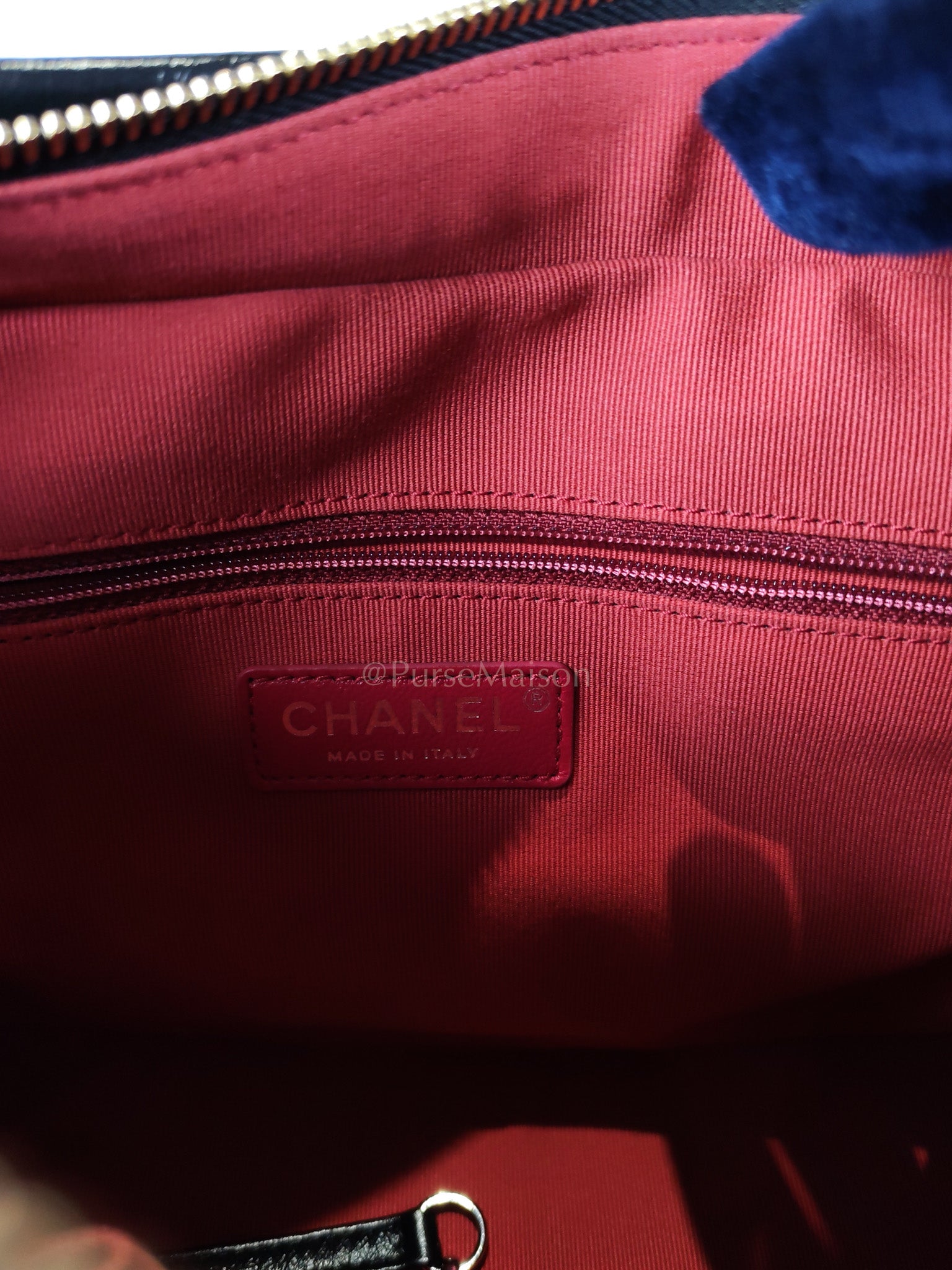 Gabrielle Medium in Black Quilted Distressed Calfskin & Mixed Hardware (Microchip) | Purse Maison Luxury Bags Shop