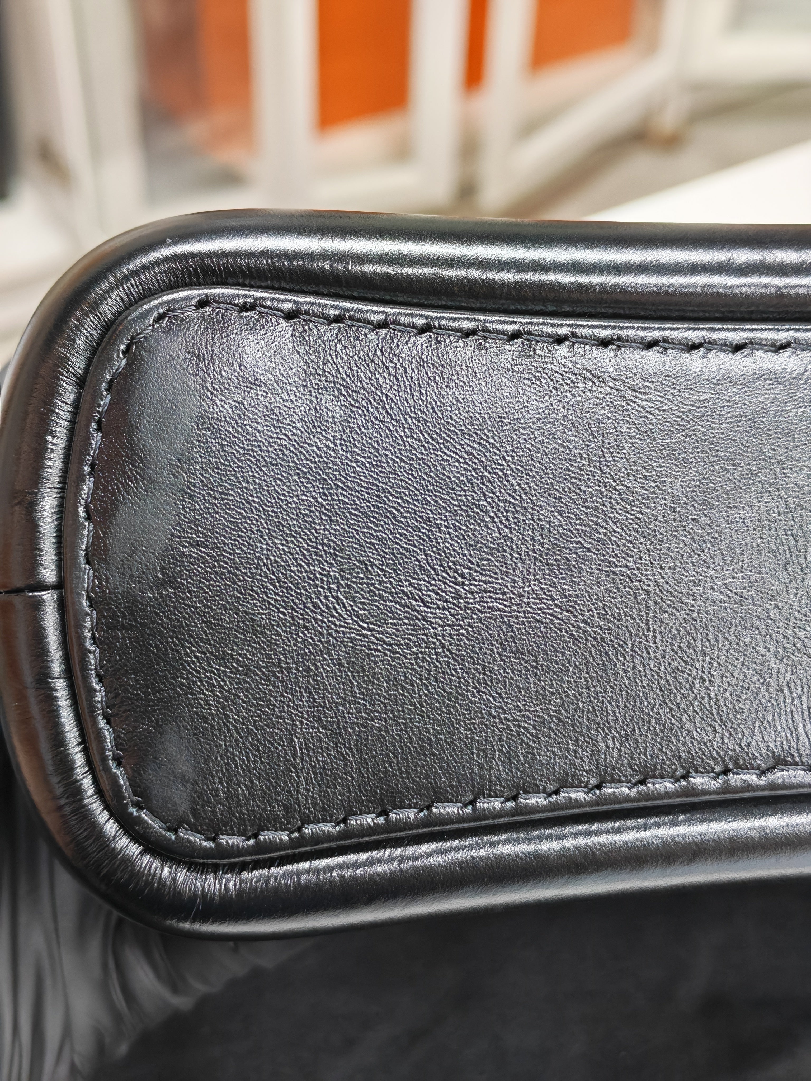 Gabrielle Medium in Black Quilted Distressed Calfskin & Mixed Hardware (Microchip) | Purse Maison Luxury Bags Shop