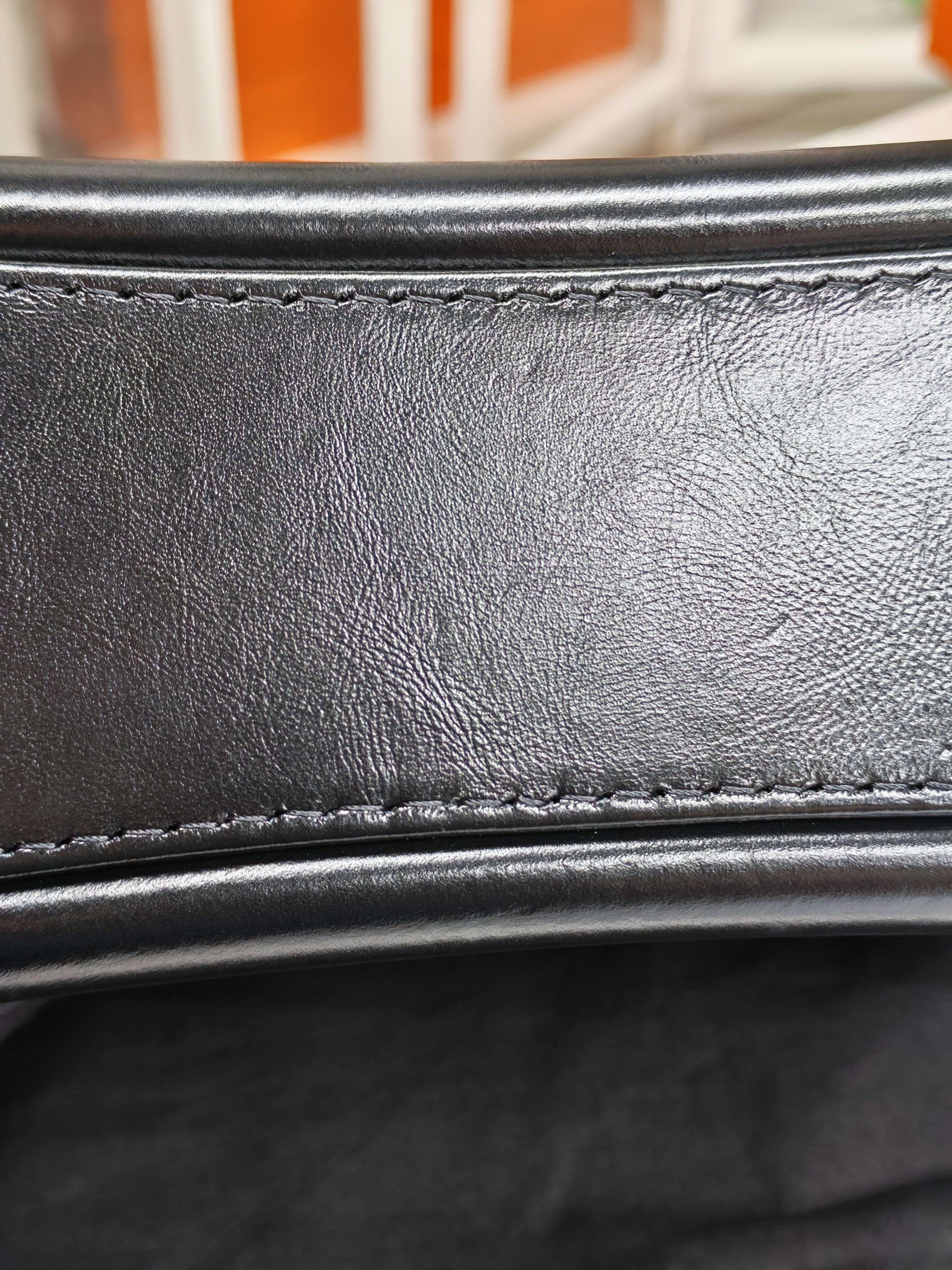 Gabrielle Medium in Black Quilted Distressed Calfskin & Mixed Hardware (Microchip) | Purse Maison Luxury Bags Shop