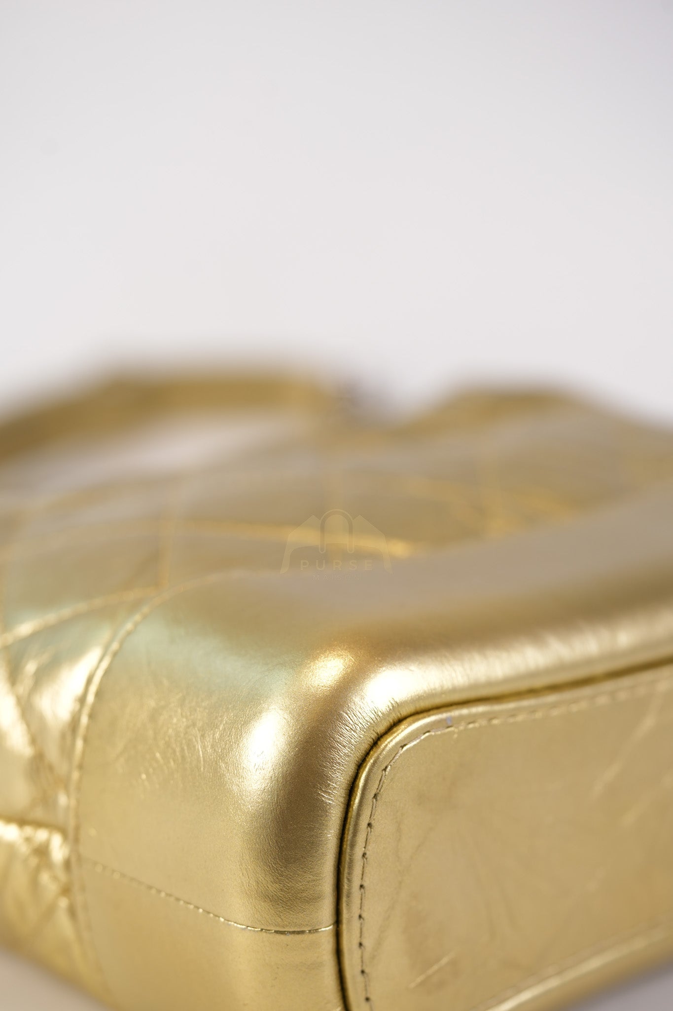 Gabrielle Small Crossbody Bag in Metallic Lambskin Leather & Mixed Hardware Series 24 | Purse Maison Luxury Bags Shop