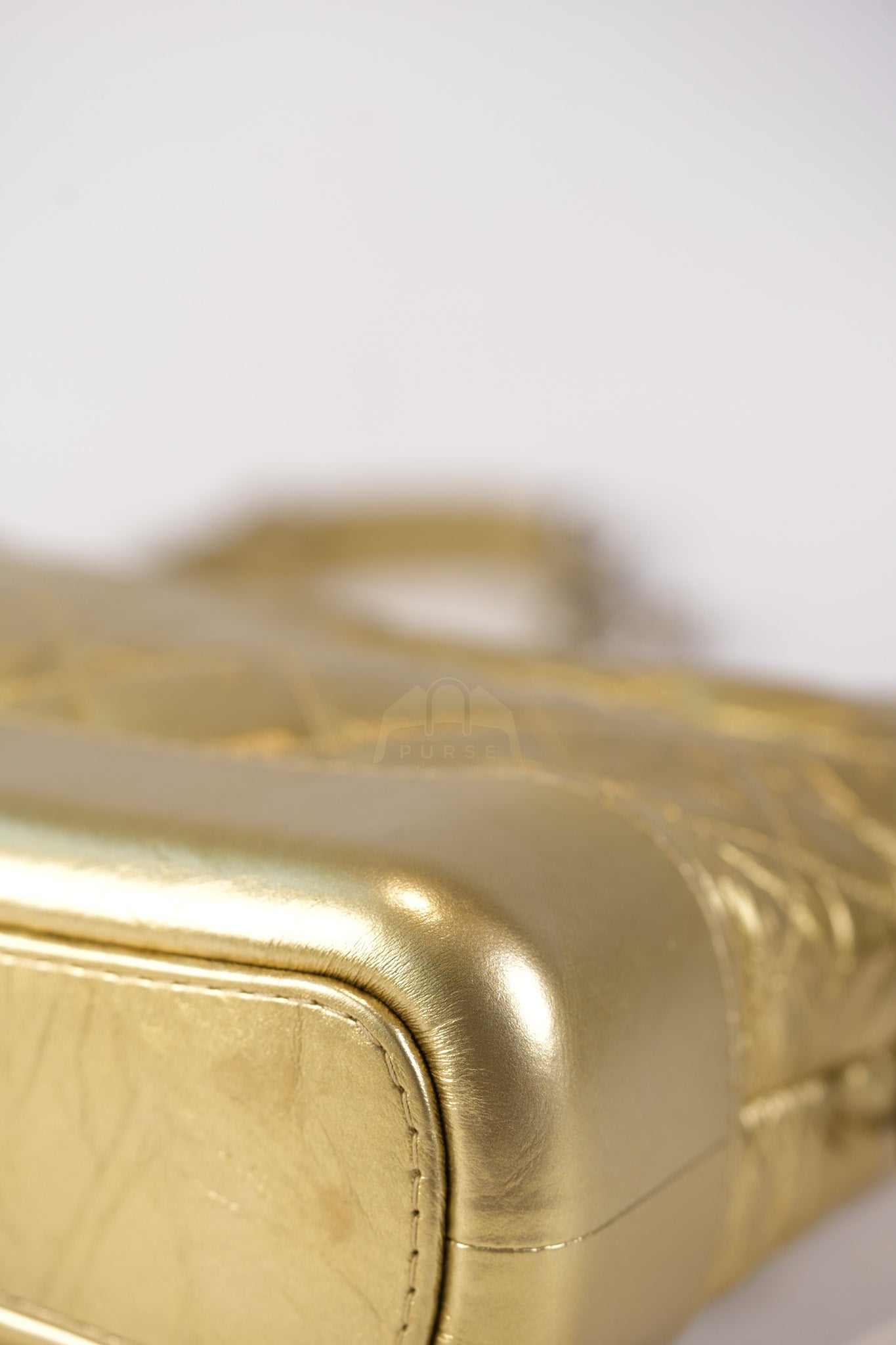 Gabrielle Small Crossbody Bag in Metallic Lambskin Leather & Mixed Hardware Series 24 | Purse Maison Luxury Bags Shop