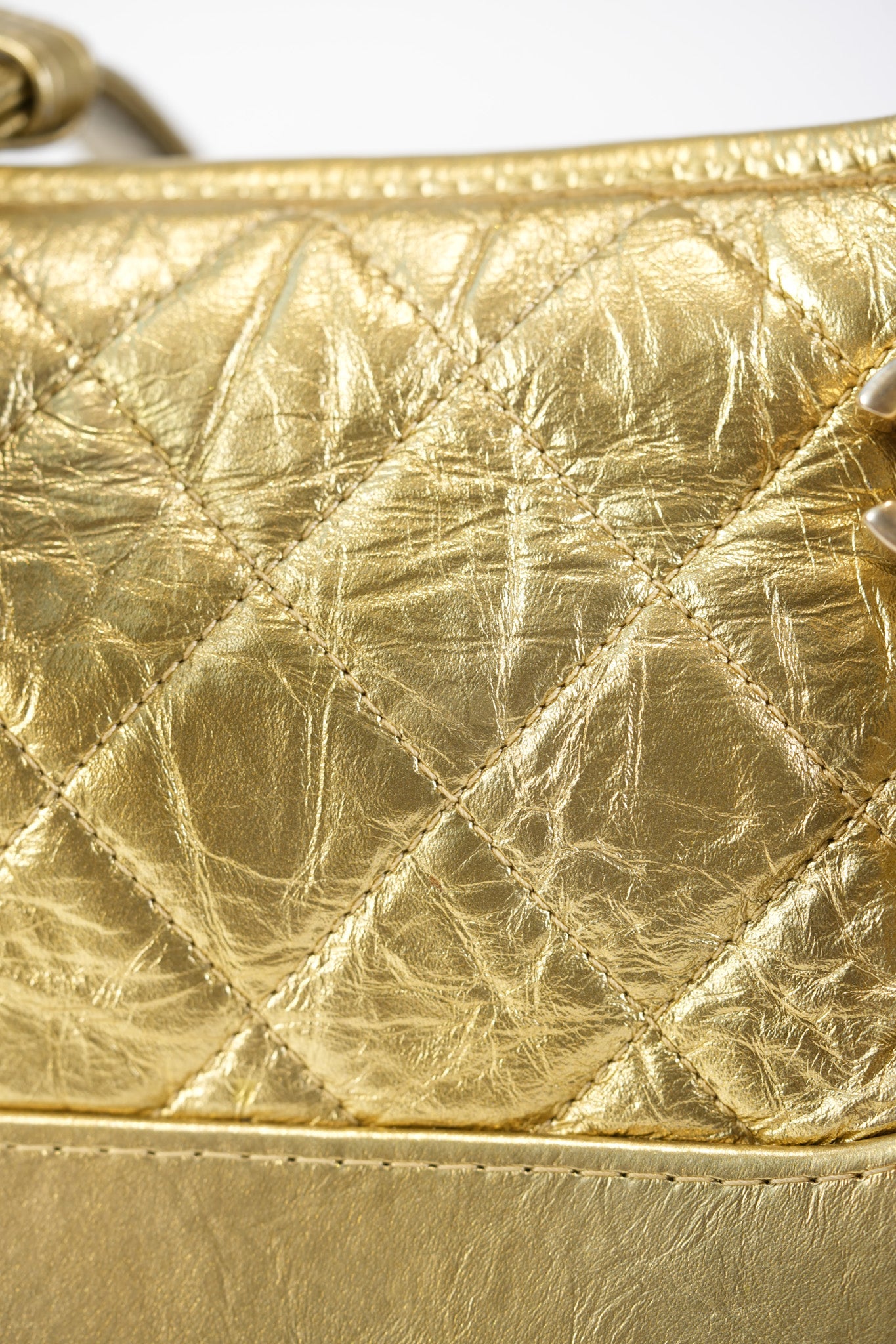 Gabrielle Small Crossbody Bag in Metallic Lambskin Leather & Mixed Hardware Series 24 | Purse Maison Luxury Bags Shop