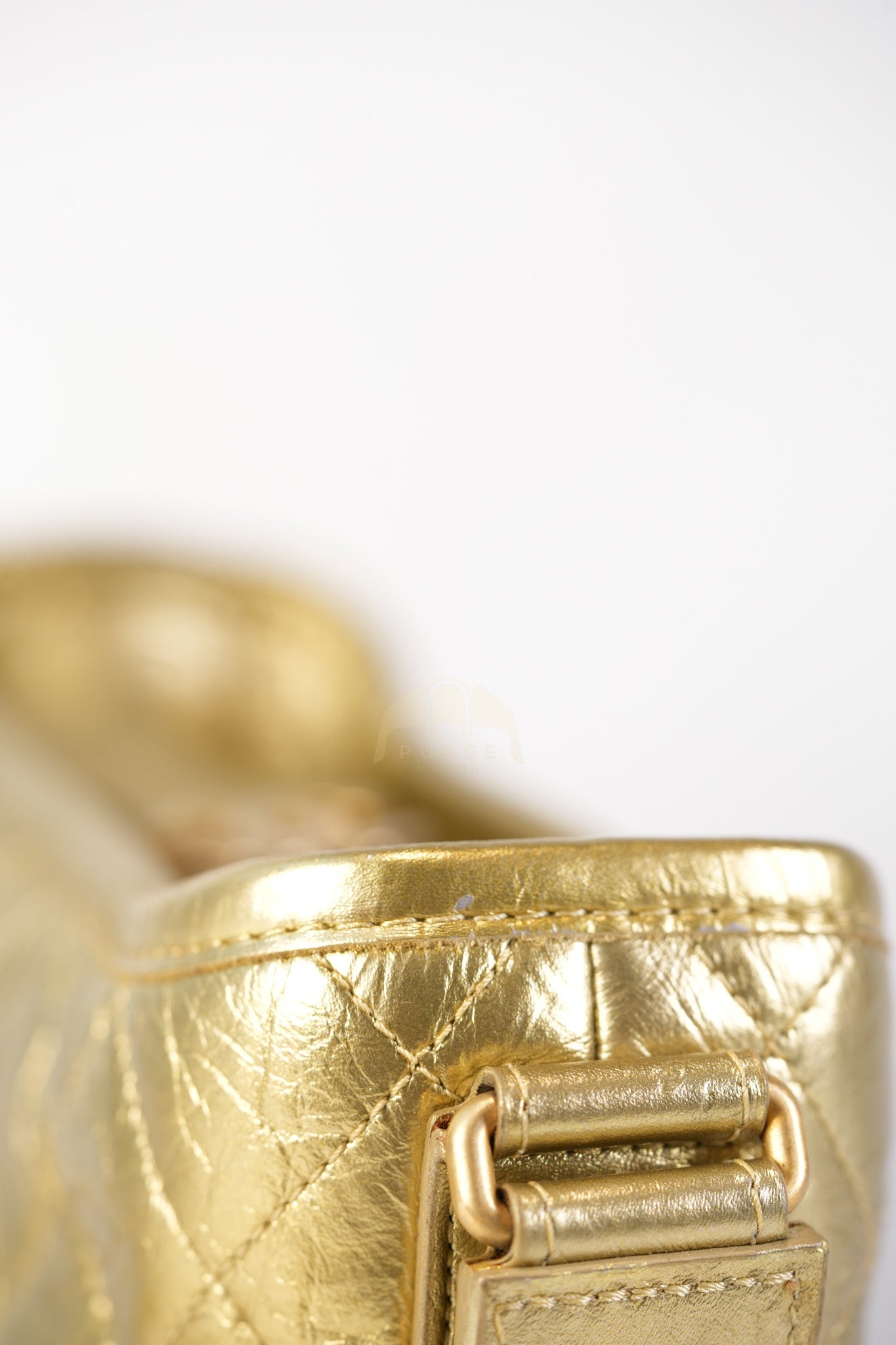 Gabrielle Small Crossbody Bag in Metallic Lambskin Leather & Mixed Hardware Series 24 | Purse Maison Luxury Bags Shop