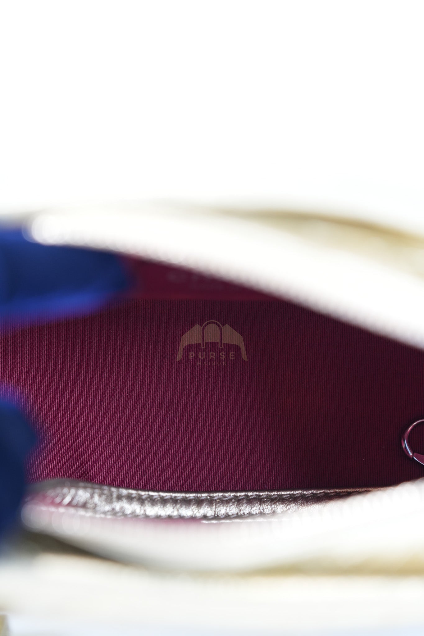 Gabrielle Small Crossbody Bag in Metallic Lambskin Leather & Mixed Hardware Series 24 | Purse Maison Luxury Bags Shop