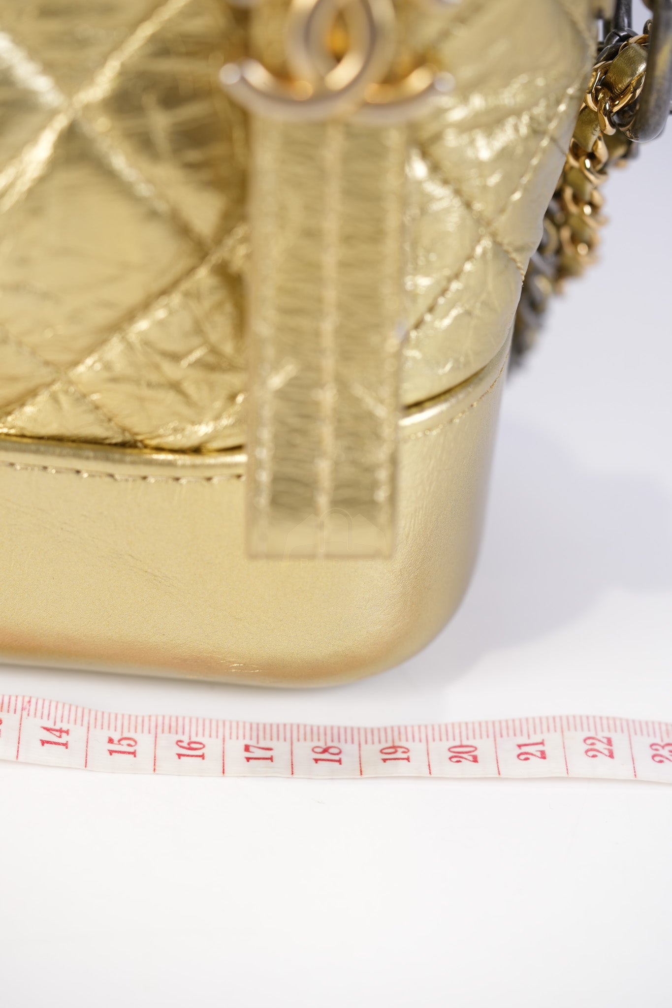 Gabrielle Small Crossbody Bag in Metallic Lambskin Leather & Mixed Hardware Series 24 | Purse Maison Luxury Bags Shop