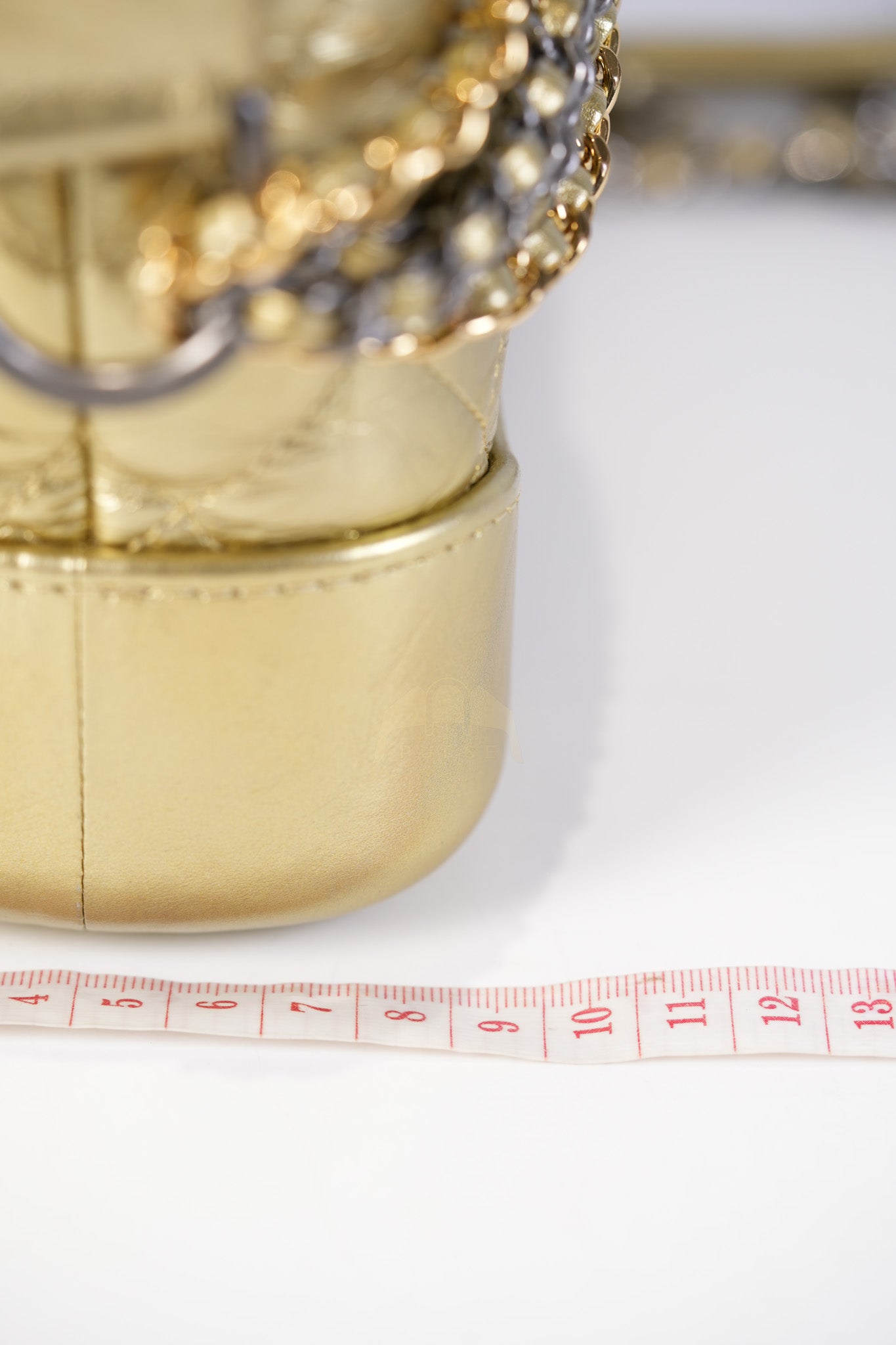 Gabrielle Small Crossbody Bag in Metallic Lambskin Leather & Mixed Hardware Series 24 | Purse Maison Luxury Bags Shop