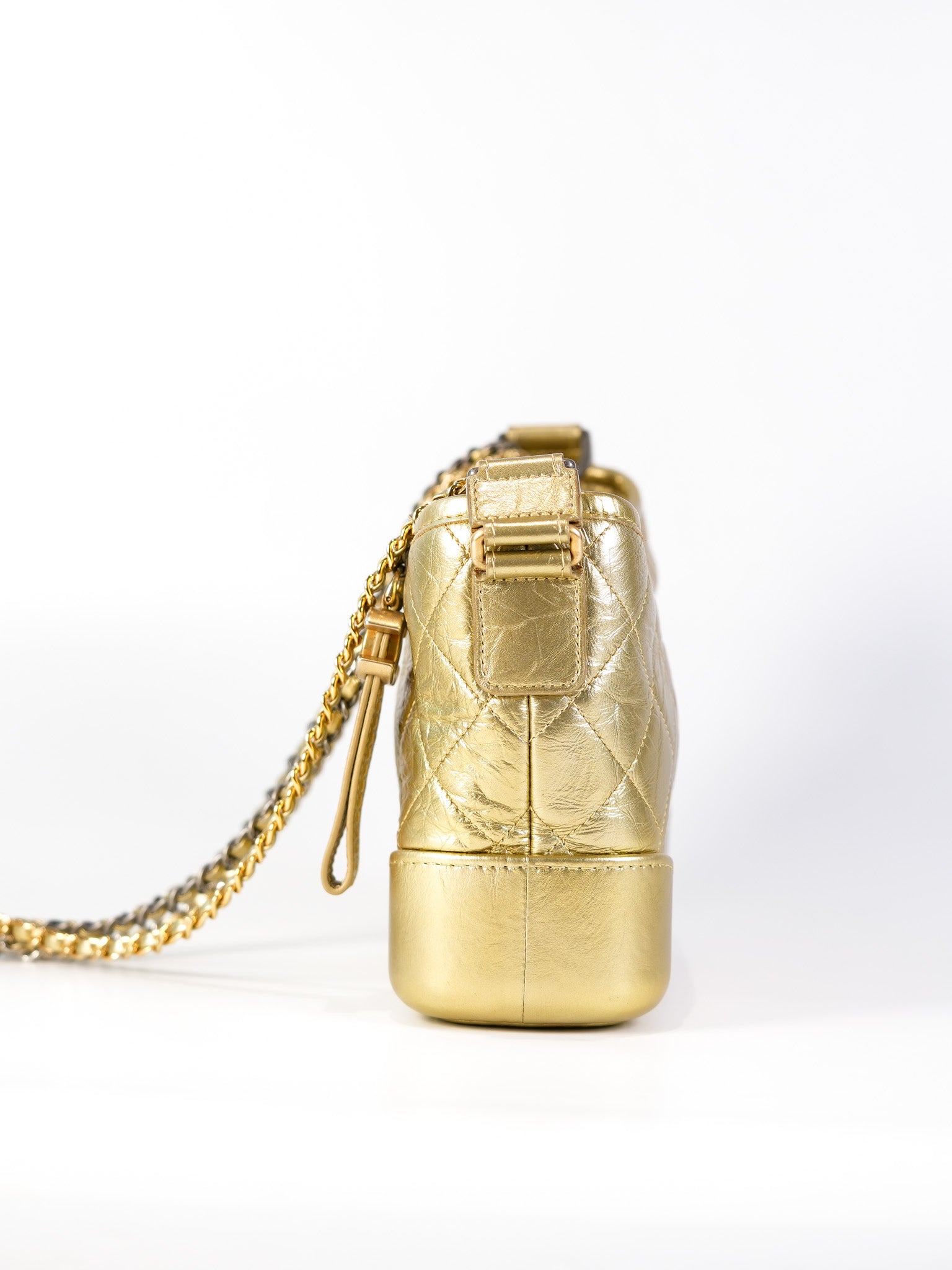 Gabrielle Small Crossbody Bag in Metallic Lambskin Leather & Mixed Hardware Series 24 | Purse Maison Luxury Bags Shop