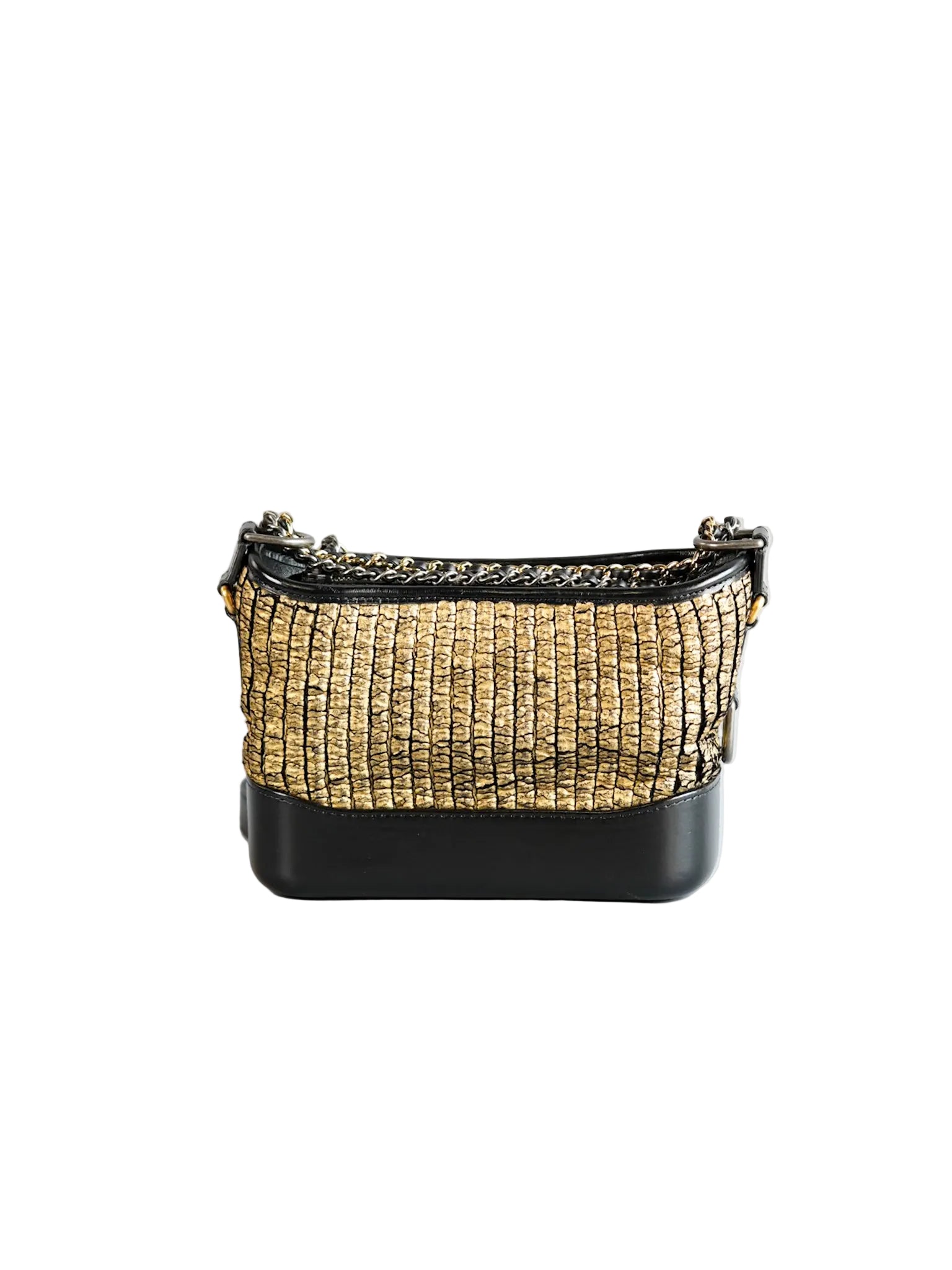 Gabrielle Small Hobo Bag in Metallic Gold Tweed & Mixed Hardware Series 27 | Purse Maison Luxury Bags Shop