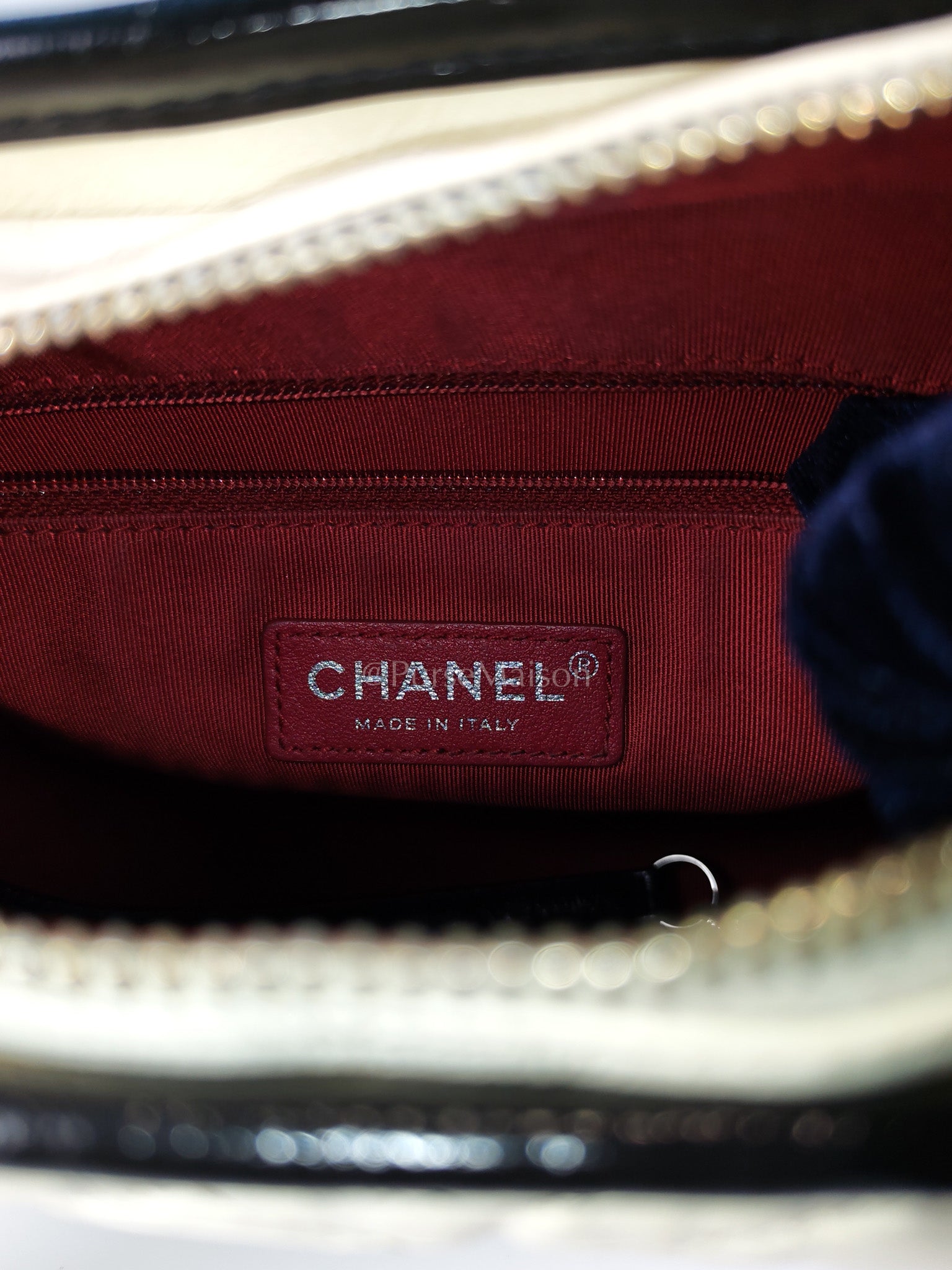 Gabrielle Small in Off White Distressed Calfskin Leather and Mixed Hardware Series 26 | Purse Maison Luxury Bags Shop