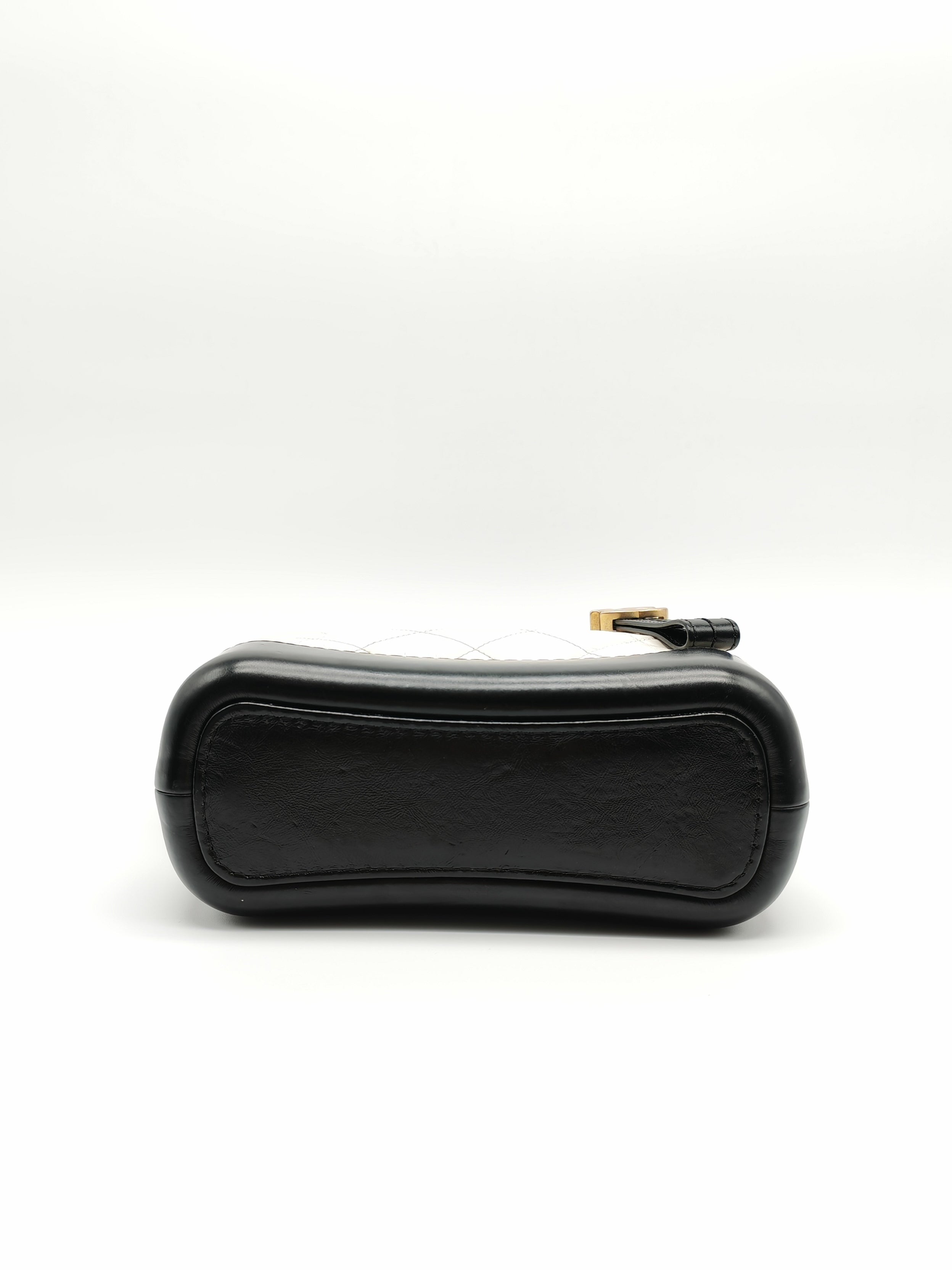 Gabrielle Small in Off White Distressed Calfskin Leather and Mixed Hardware Series 26 | Purse Maison Luxury Bags Shop