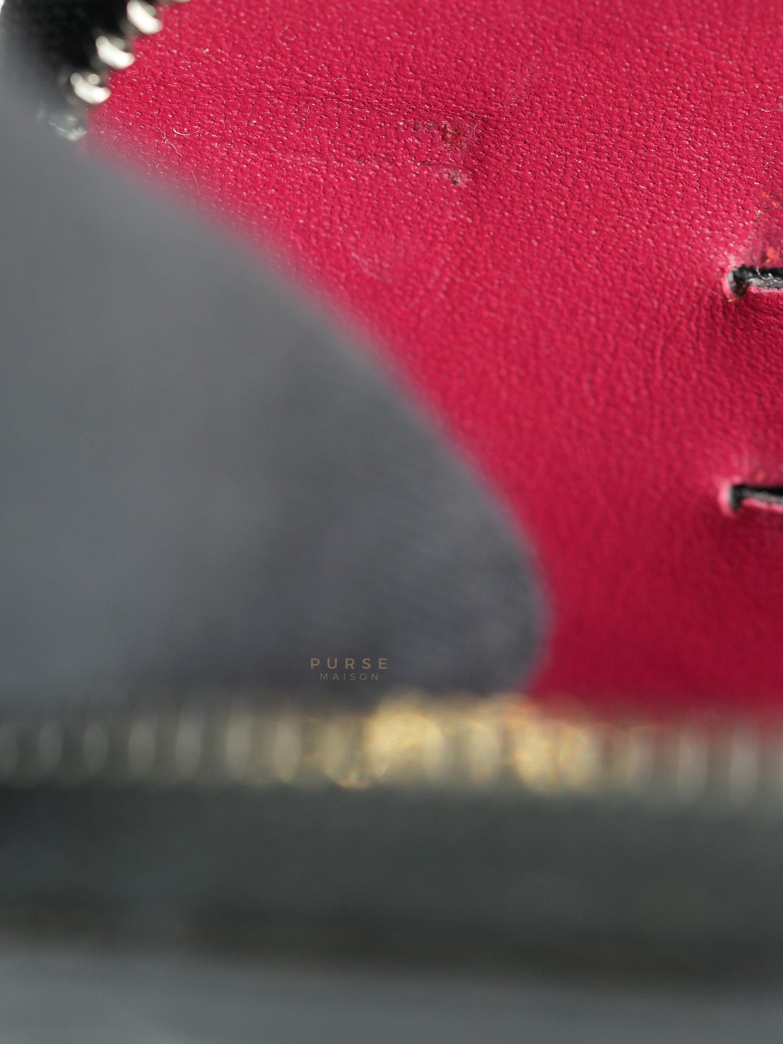 Gabrielle Zipped Coin Purse Wallet in Aged Gold Hardware Series 25 | Purse Maison Luxury Bags Shop