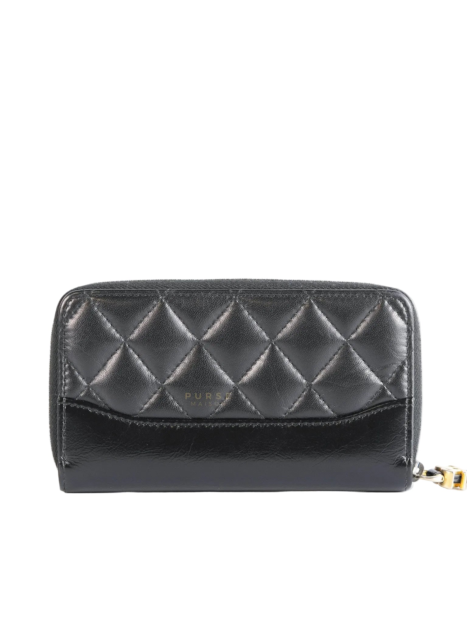 Gabrielle Zipped Coin Purse Wallet in Aged Gold Hardware Series 25 | Purse Maison Luxury Bags Shop