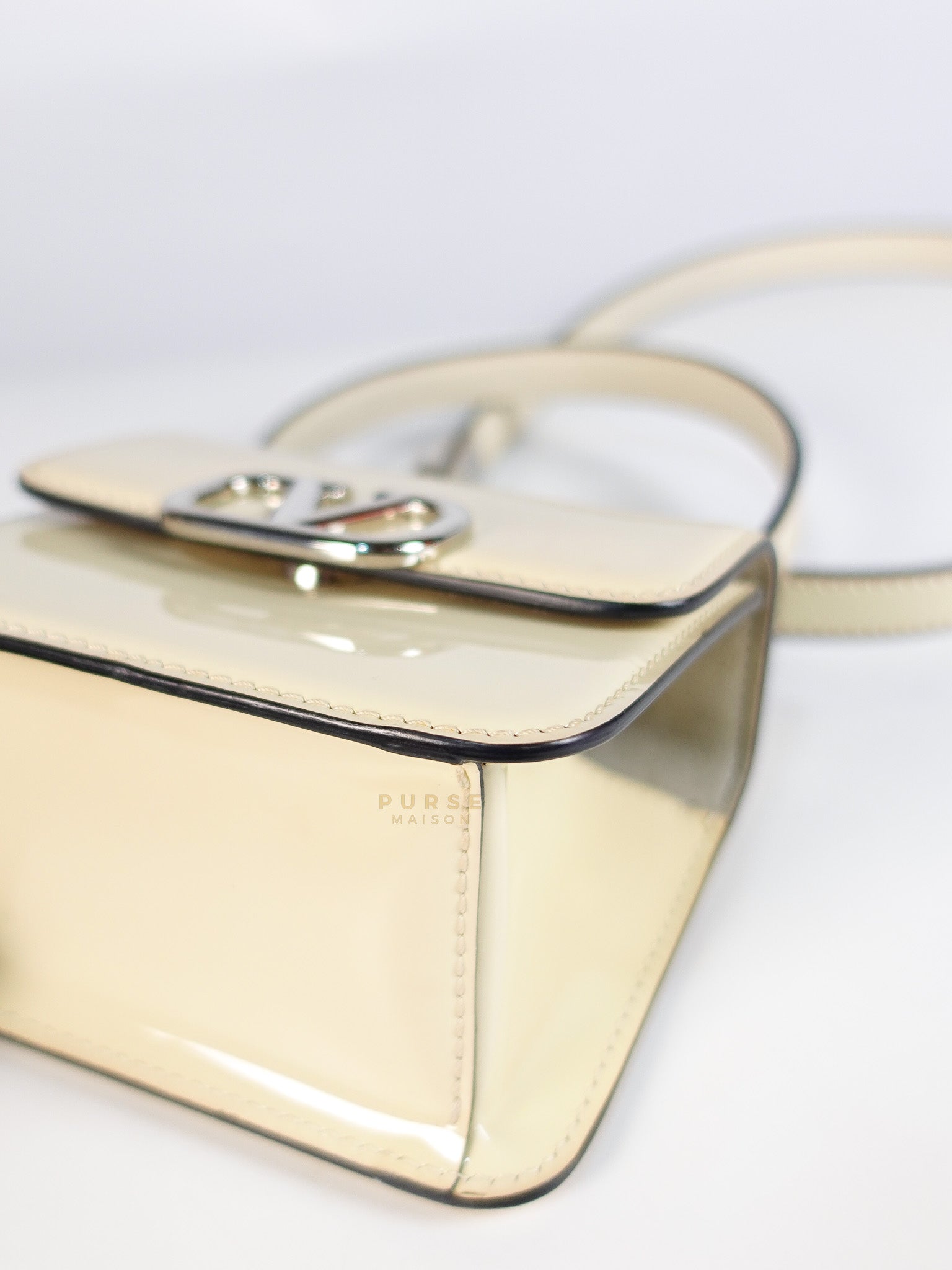 Garavani V-Logo Crossbody Bag Mini in Cream | Purse Maison Luxury Bags Shop